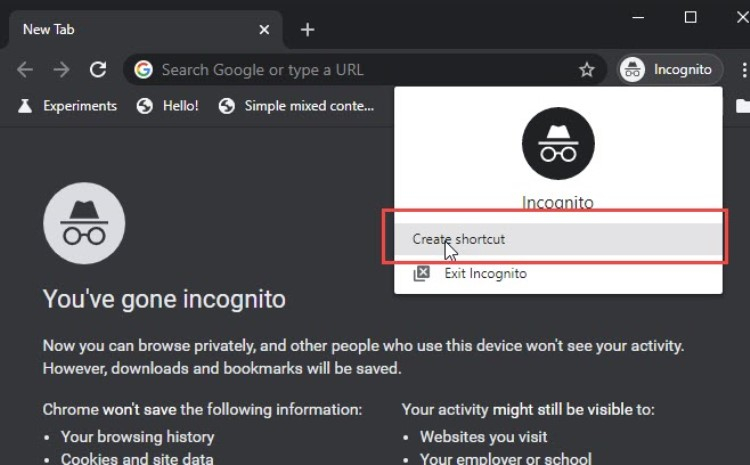 Фото - Пользователи Google Chrome смогут сразу запускать браузер в режиме «Инкогнито»